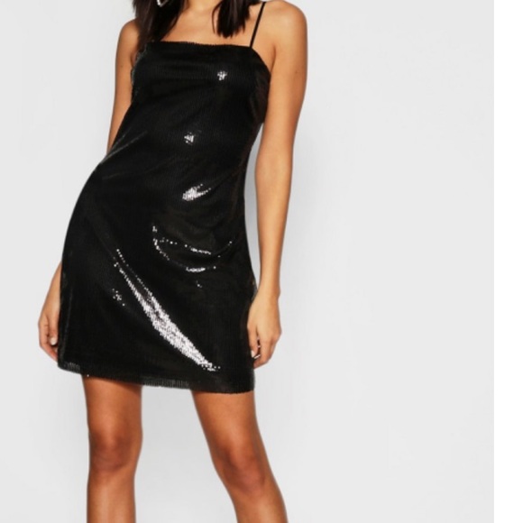 Boohoo Dresses & Skirts - Boohoo Sequin Bodycon Mini Dress Color Black
